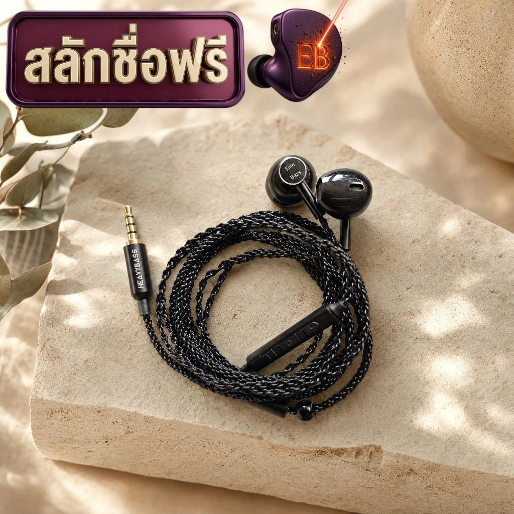 [สลักชื่อฟรี] หูฟัง Earbud รุ่น มะยม A High Pitch เสียงใส เบสแน่น 3.5mm/Type-C