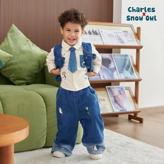 Charles x Snow Owl ชุดยีนส์เด็กโต 1 - 5 ขวบ Denim Vintage