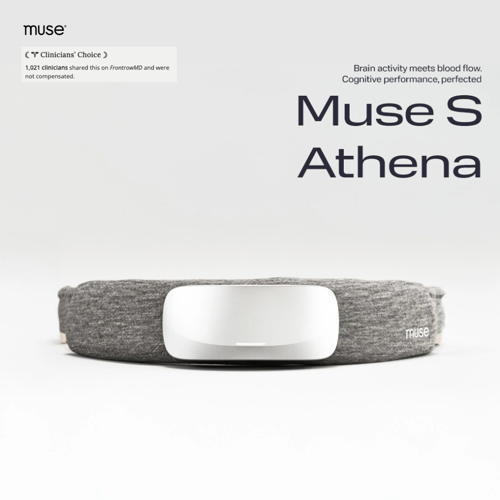 Muse S Athena ที่คาดหัวอัจฉริยะ เทคโนโลยี EEG และ fNIRS ตรวจจับกิจกรรมของสมองและการไหลเวียนของเลือดในสมอง