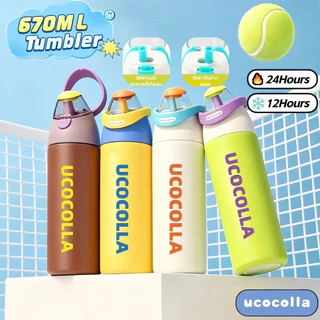 Ucocolla ขวดน้ำสปอร์ต ขวดเก็บอุณหภูมิ 700ml สแตนเลส316 ขวดเก็บความเย็น ขวดน้ำ ออกกำลังกาย ฝา 2in1