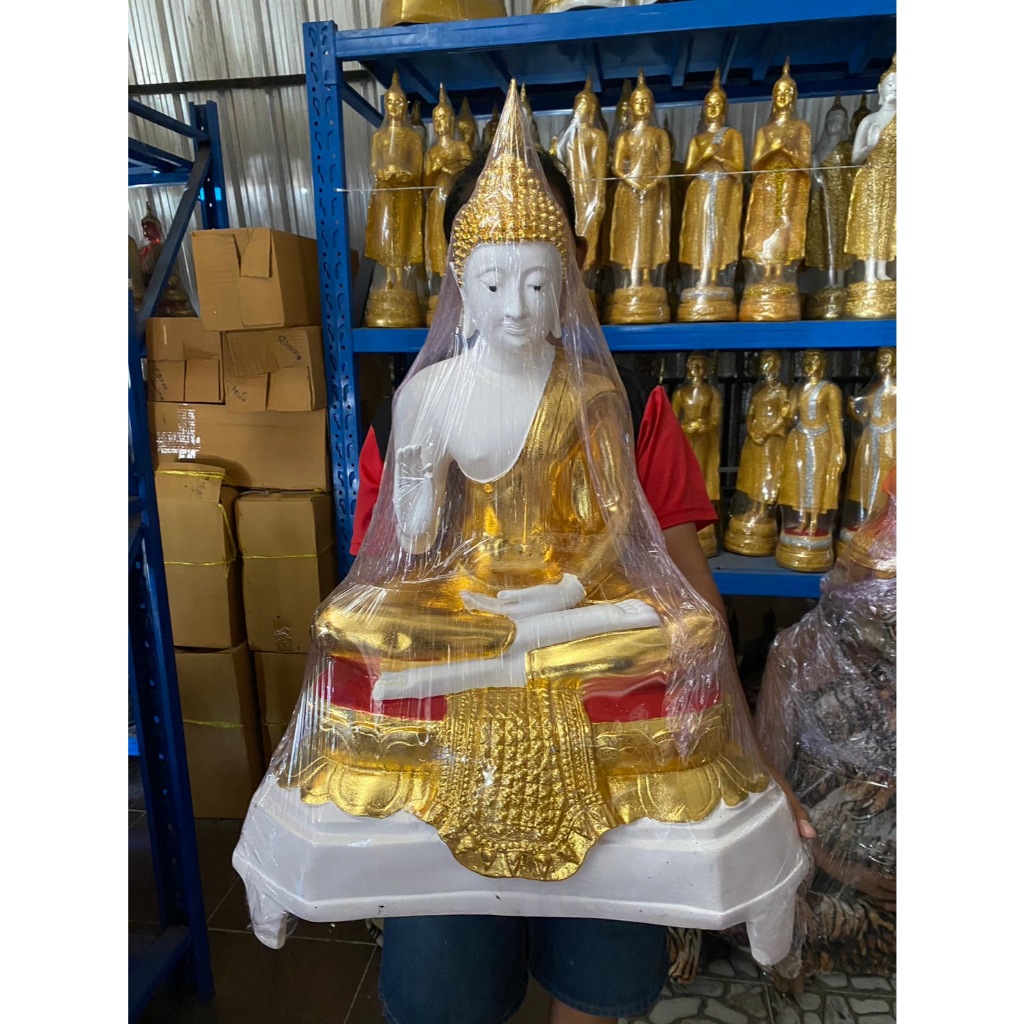 พระพุทธรูปสมาธิ พระปางประทานพร พระปางสะดุ้งมาร องค์ใหญ่อลังการ สูง 30นิ้ว กว้าง 20 นิ้ว