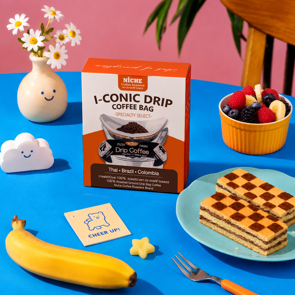 The Coffee Bean กาแฟดริปทรงกรวยV-60 กาแฟ I-CONIC Specialty Select คั่วกลาง 5 ซอง/กล่อง