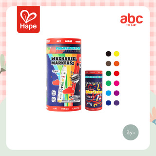 Hape - Taper Head Washable Markers 30 – Fine-Tip Washable Markers, 30 Colours 3Y+ image 1