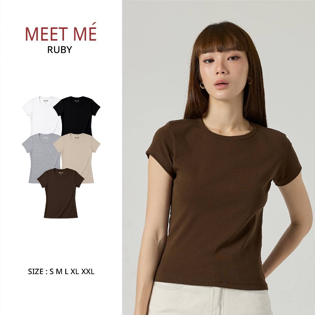 MEET ME - Top 0061 | RUBY TEE เสื้อยืดทรงเข้ารูป