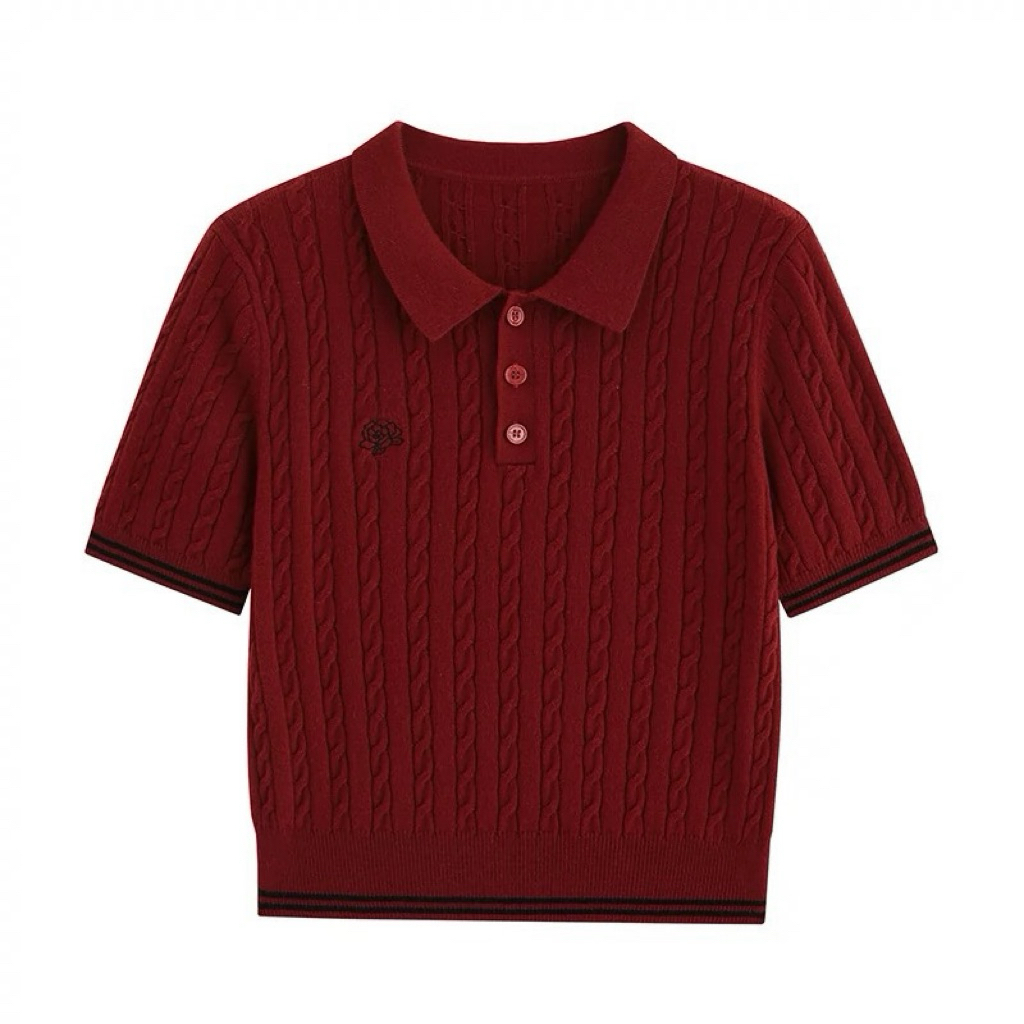 picha brand - rosy red charm polo