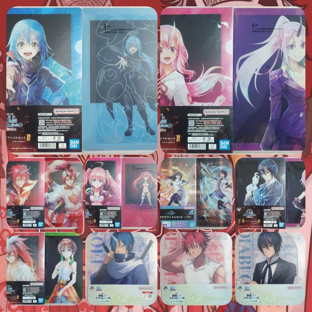 Tensei shitara Slime Datta Ken เกิดใหม่ทั้งทีก็เป็นสไลม์ไปซะแล้ว แฟ้มพลาสติก/โปสเตอร์พลาสติก ของแท้