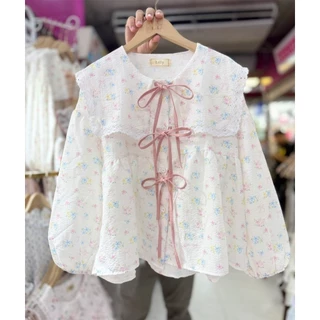เสื้อคอบัวกระดุมหน้าอกหน้าผ้า44​ นิ้ว​ ยาว​ 23นิ้ว​​ ราคา209บาท​ เหมาะอกจริง​ 32-40นิ้ว