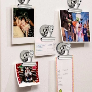 5/10PCS คลิปหนีบแม่เหล็กติดตู้เย็นได้ หนีบกระดาษได้ ของแต่งบ้าน Magnet Clip