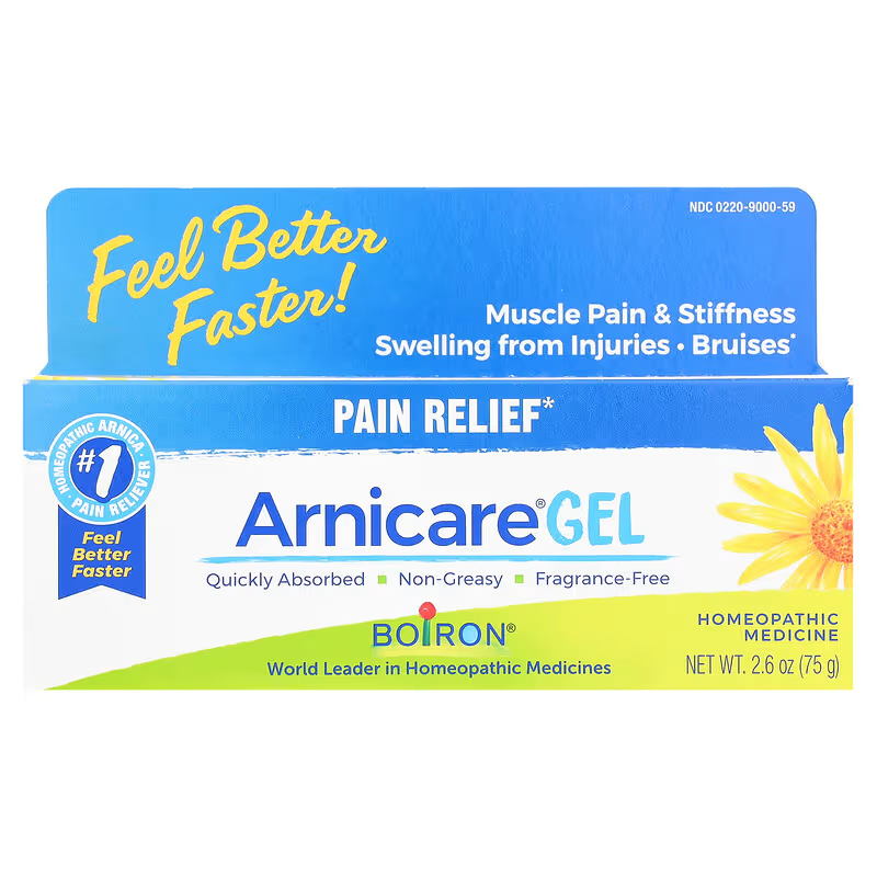 หลอดใหญ่ Boiron Arnicare Gel 75g, Cream 70g บรรเทาปวด ลดบวมฟกช้ำ แผลศัลยกรรม อุบัติเหตุ อ่อนโยน ซึมซาบเร็ว ใช้กับหน้าได้