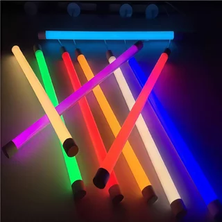 หลอดไฟ LED T8 •18W กันน้ำยาว 120ซ.ม หลอดไฟ LED นีออนสีกันน้ำ ไฟงานวัด หลอดไฟสี ไฟตกแต่ง ไฟพัด มีปลั๊กเสียบในตัว