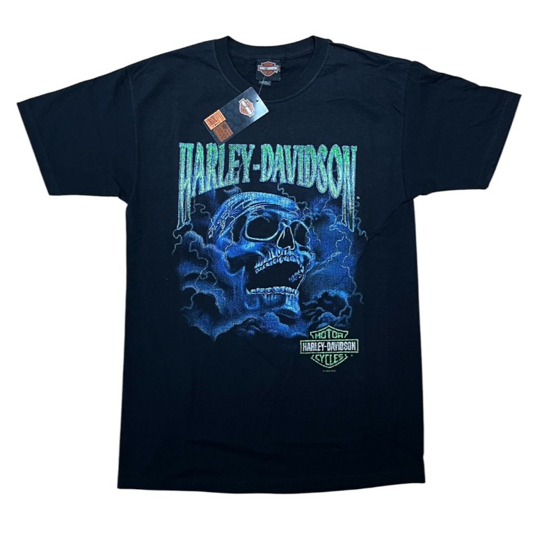 เสื้อยืดลิขสิทธิ์แท้ HARLEY-DAVIDSON OF UBON RATCHATHANI - HD CYCLONE / BLACK