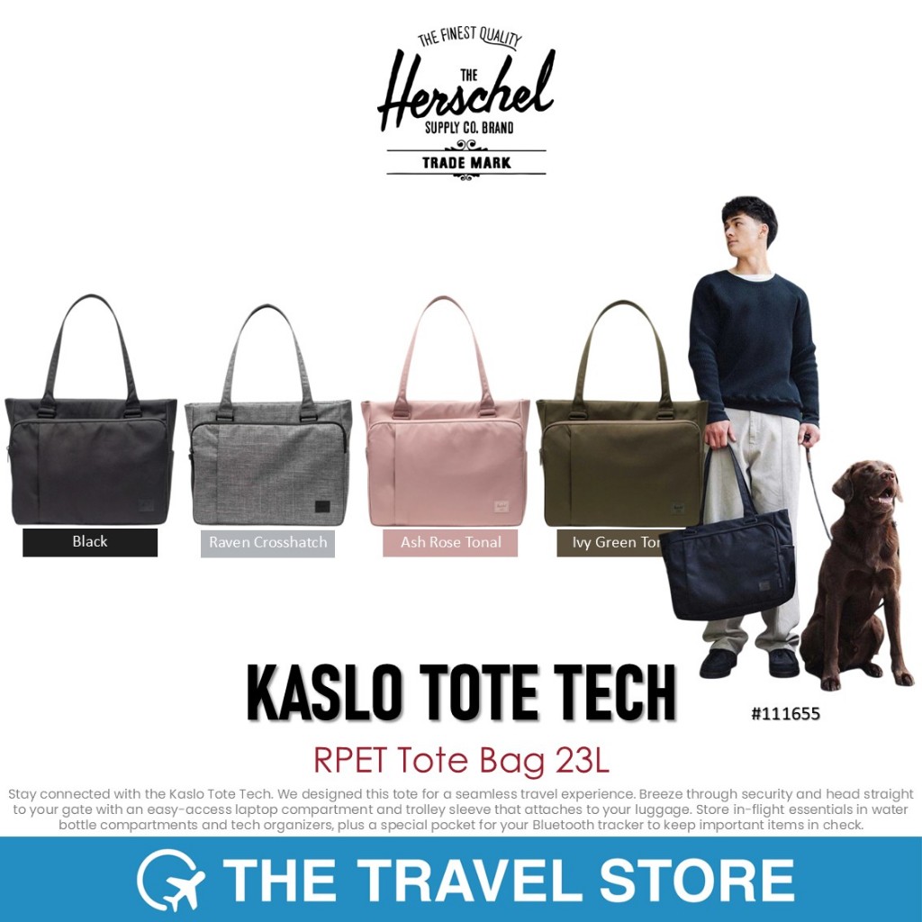 Herschel Supply KASLO TOTE TECH | RPET Tote Bag 23L (111655) กระเป๋าโท้ท ถือ สะพาย พาดหัวไหล่