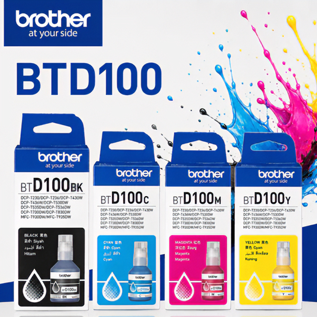 Brother BTD100 หมึกแท้ ใช้กับรุ่น DCP-T230 /T236 / T430W /T436W /T530DW /T535DW /T730DW / T830DW