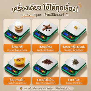 🧂EasyFix เครื่องชั่งดิจิตอลสแตนเลส 1g-10kg ชั่งอาหารแม่นยำ สำหรับทำอาหารและเบเกอรี่