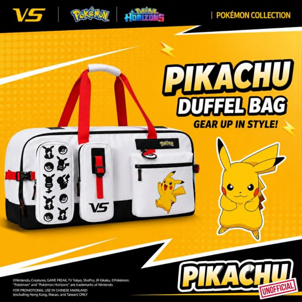 VS กระเป๋าเหลี่ยม แบดมินตัน รุ่ RB-VB4611,12 Pokémon Collection 2026 สินค้าลิขสิทธิ์แท้ 100%