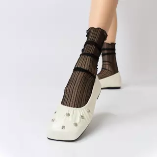 Mellowco รุ่น Gemma Flat รองเท้าหุ้มส้นหัวเหลี่ยม MJ-6110