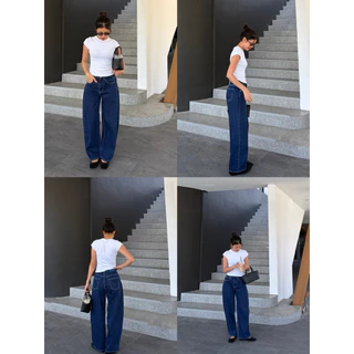 #28barrel_jeans กางเกงยีนส์บาร์เรล*เอวกลาง*สำหรับสาวสูง15x cm BARREL JEANS