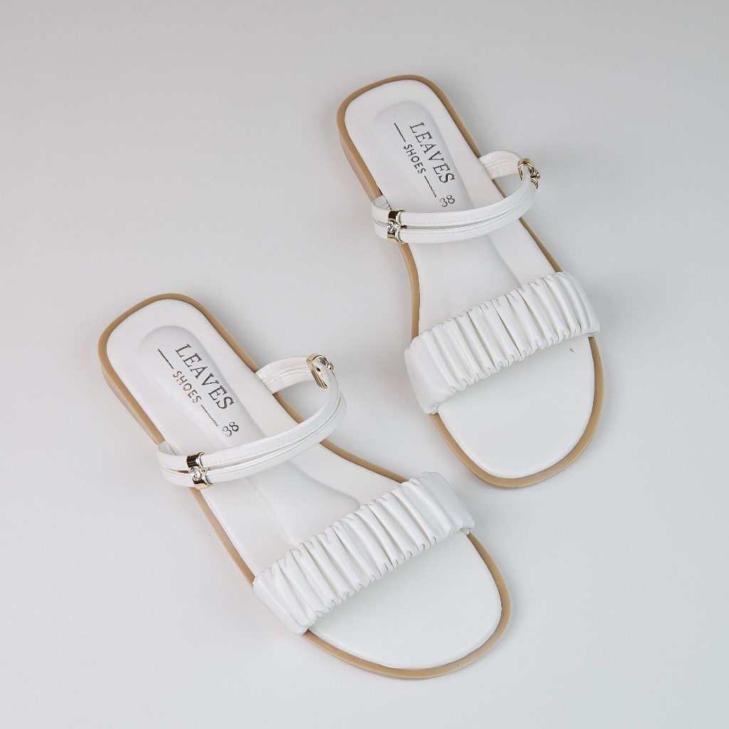 Alice - Leaves Shoes รองเท้ามินิมอล ใส่ได้ 2 แบบ ปรับสายได้ 2 สไตล์ [หน้าเท้ากว้าง/เท้าอวบ แนะนำบวกเพิ่ม 1 ไซส์]