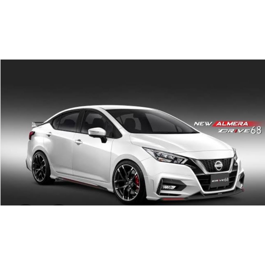สเกิร์ต ชุดแต่งรถยนต์Nissan Almeraปี2020ทรงDrive 68