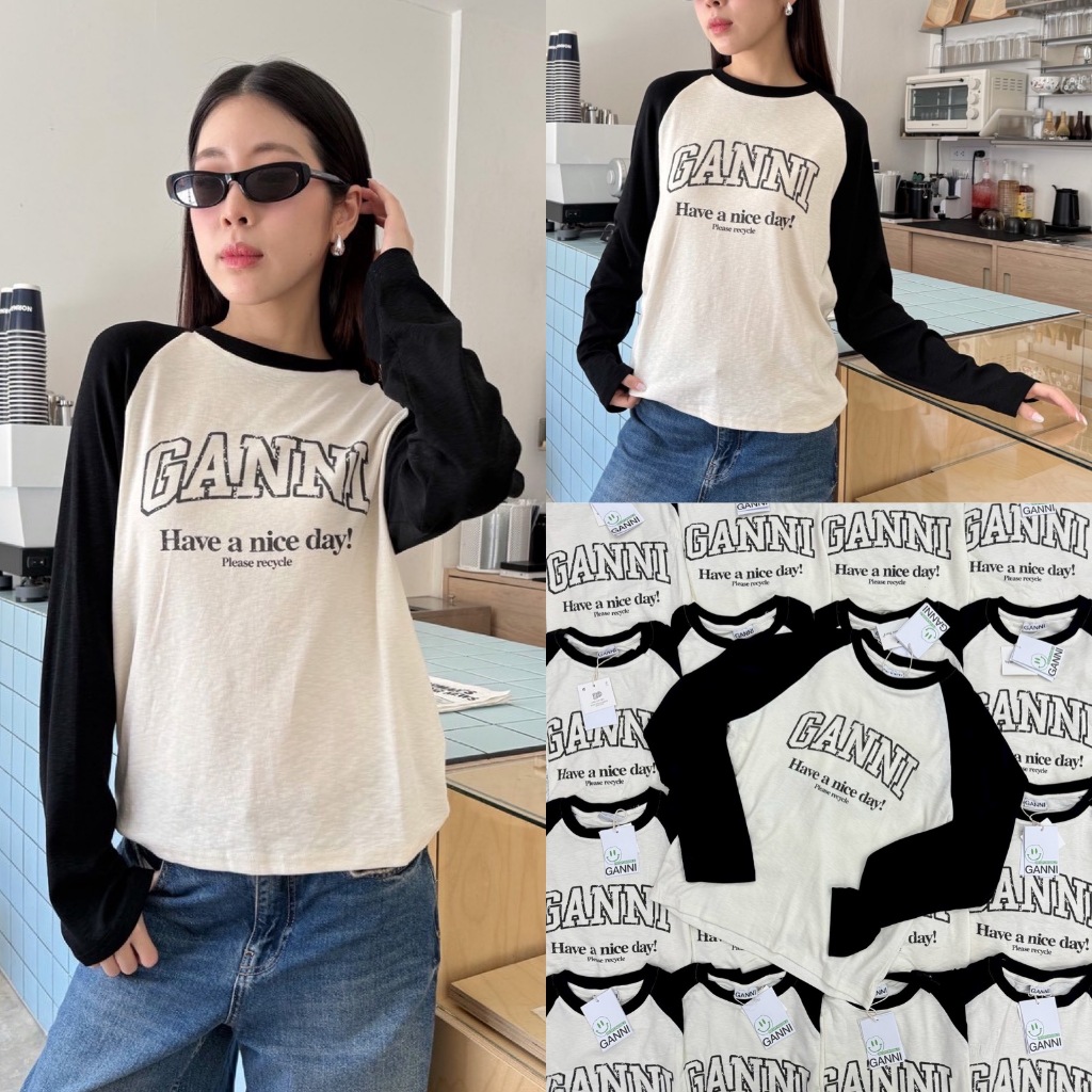 🍊 VL 5325 เสื้อแขนยาวคอกลม กำลังมาแรงสุดๆรุ่นนี้ สวยเท่สุดๆ เกาหลีสุดๆ ทรงสวย