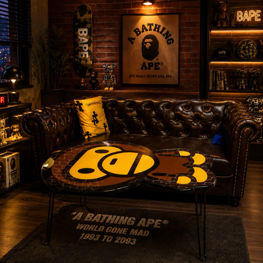 Street Monkey Coffee Table | งานเรซิ่นเคลือบเงา Handmade Design