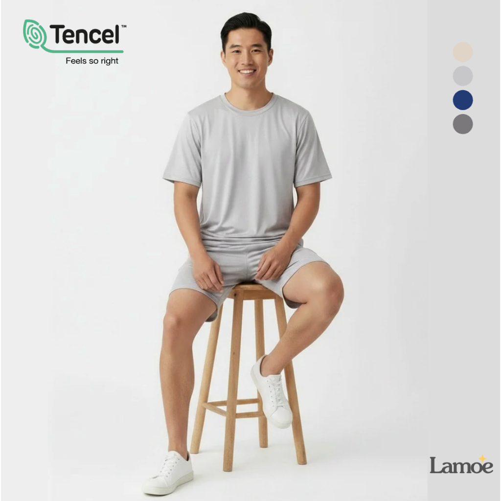 Lamoe ชุดนอน TENCEL™ modal 80s ชุดนอนผู้ชาย ชุดเซ็ท