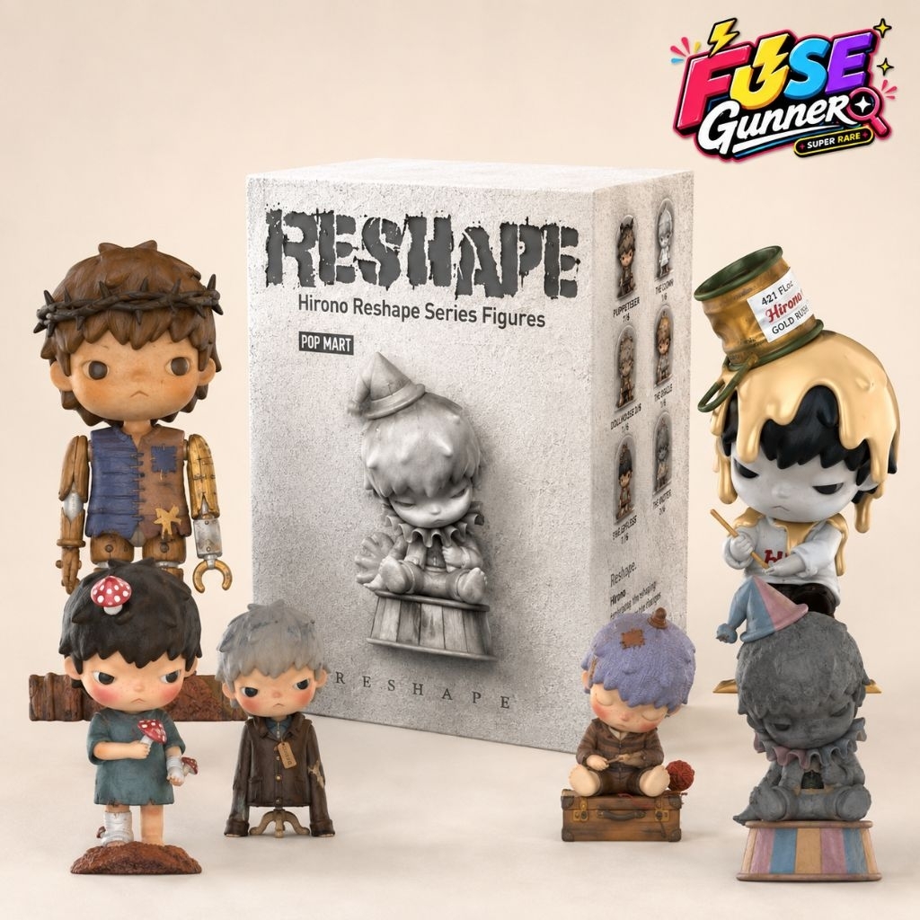 ลดล้างสต๊อก POP MART Hirono Reshape Series V5 แกะเช็คการ์ด ของแท้ พร้อมส่ง