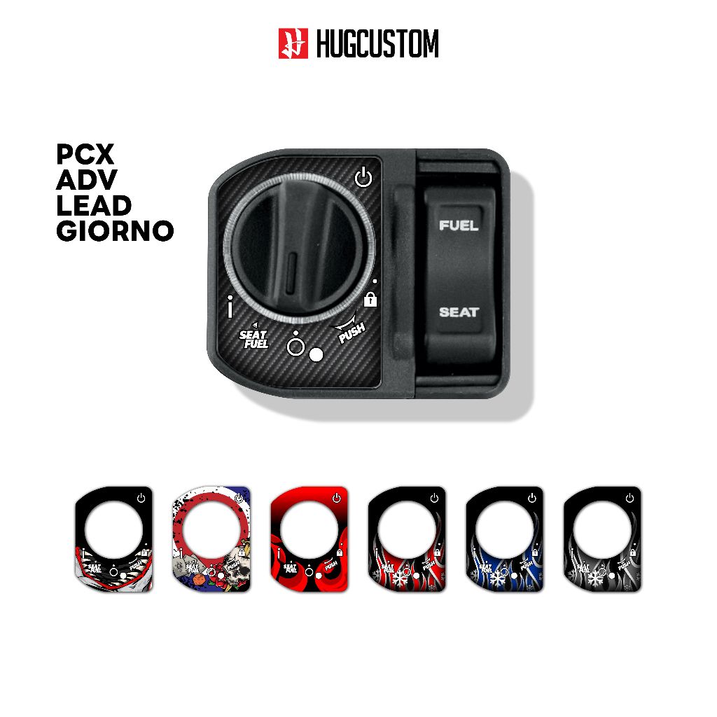 Hinsticker สติ๊กเกอร์ลายไฟติดเบ้ากุญแจ Honda Giorno, Lead ,PCX,Click160