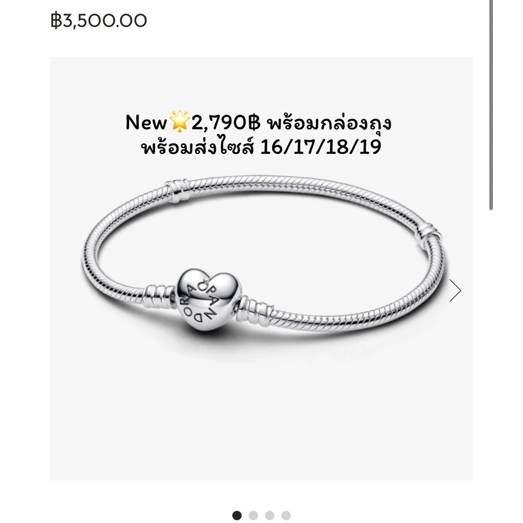 New🌟Moments Heart & Snake Chain Bracelet