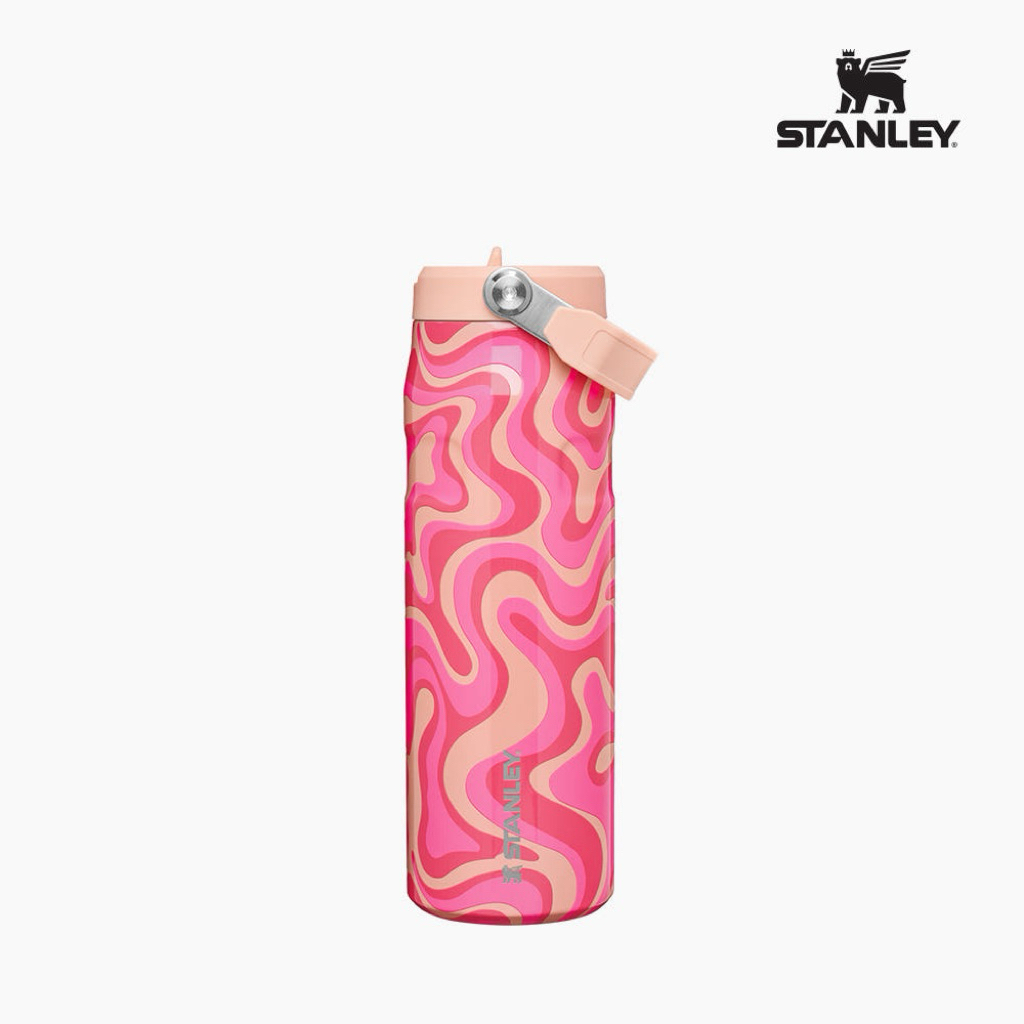 [Wild and Free Collection] Stanley Ice Flow Aerolight Flip Straw 2.0 Tumbler 710ml, Sorve Groove แก้วแสตนลี่ย์ลายสีชมพู