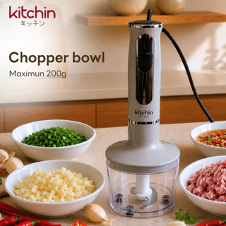 Kitchin เครื่องปั่นมือถือ1000W เครื่องปั่นจุ่ม Immersion Blender1000W อเนกประสงค์ ปรับความเร็ว 2 ระดับ รุ่น KTC1-207-001