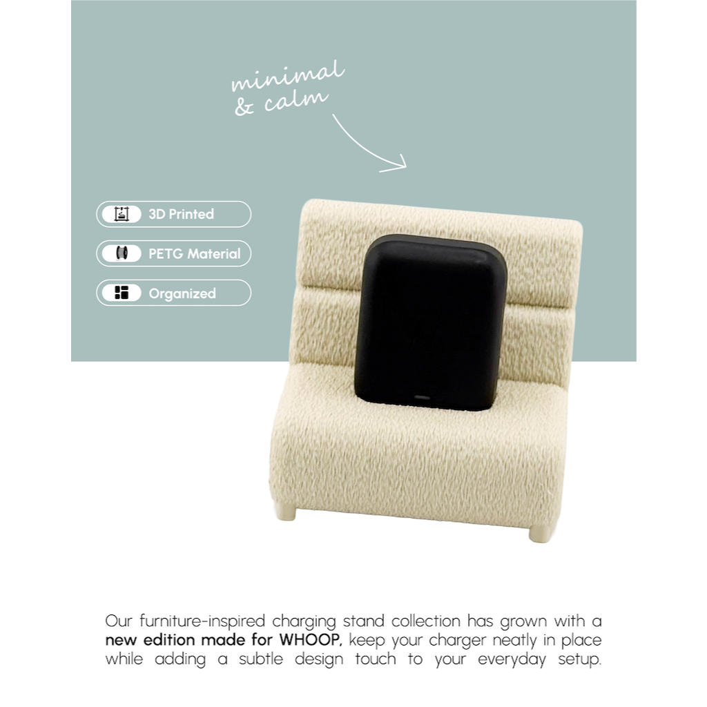 แท่นวางชาร์จ Wireless powerpack WHOOP-เก้าอี้ขาว Mellow รูปที่ 2
