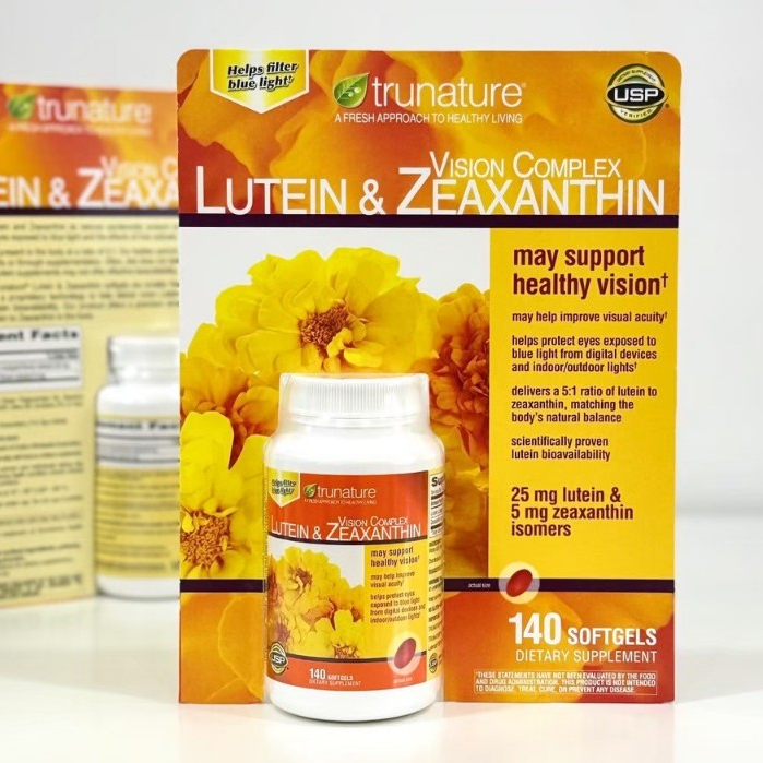 Trunature Lutein & Zeaxanthin vision complex บำรุงสายตา จำนวน 140 ซอฟต์เจล