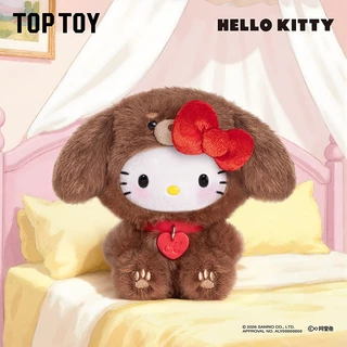TOPTOY x Hello Kitty Puppy Party Series Plush Pendant Blind Box ซีรีส์ ตุ๊กตานุ่มเกาะกระเป๋า ของสะสมน่ารัก 100%ORI