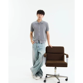 REEVE WESLEY KNIT POLO เสื้อคอปก ซิปยาว