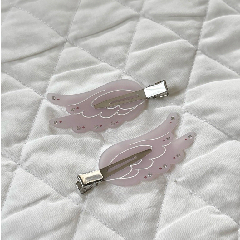🎀 coquette.bkk — ☁️ Heavenly Wings Hair Clip Set 🪽 (2 pcs/set)