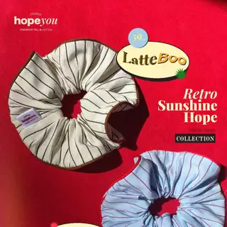 (ยางมัดผม : โฮปยู) Retro Sunshine Hope | Hair-tie-roundy [hopeyou].ยางมัดสไตล์เรโทร ยางรัดผมสครัชชี่ ยางมัดผมน่ารัก