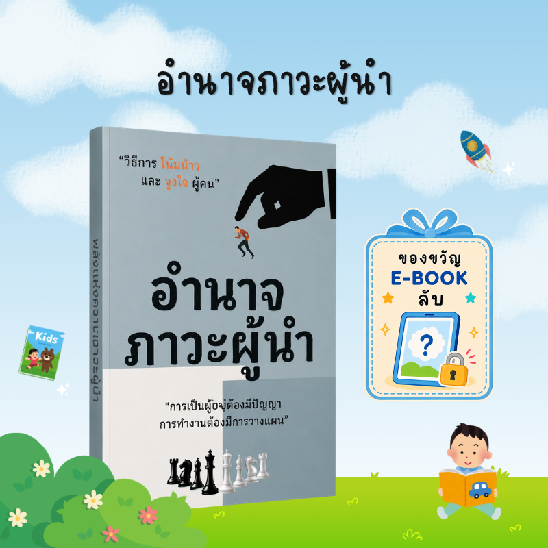 [ของขวัญพิเศษ] อำนาจภาวะผู้นำ: ศิลปะการชักจูง ควบคุมเกม และวางกลยุทธ์เพื่อก้าวขึ้นเป็นผู้นำที่เหนือกว่า - B10