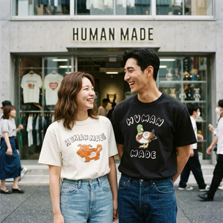 พร้อม​ส่ง​ใน​ไทย​ เสื้อยืด​ Human made collection ออกใหม่ เสาร์ที่27 มิย. ลายน่ารักมากกกก ของแท้ทุกชิ้น100%