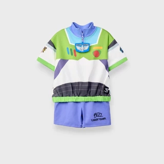 Kids (Size110-130) Disney Pixar Buzz Lightyear ชุดเสื้อและกางเกงเด็กนักผจญภัยอวกาศ พร้อมทะยานสู่จักรวาล!