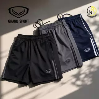 ***ของแท้ส่งไว***Grand sport กางเกงวอร์มขาสั้น 02187 กระเป๋ามีซิป2ข้าง ตรงเอวมีเชือกผูก กางเกงกีฬาชาย ของแท้100%