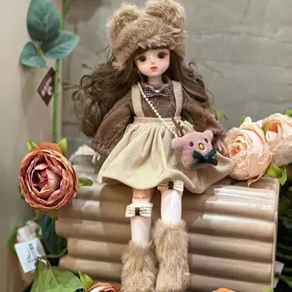 1/6 ตุ๊กตาและเสื้อผ้า 3D จําลอง 30 ซม. Eye Multi Joint DIY Dressing ของขวัญวันเกิดสำหรับเด็กผู้หญิง