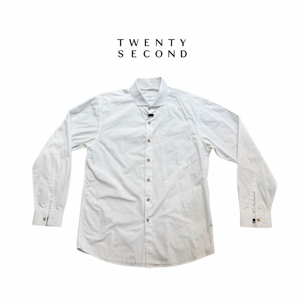 ThriftHabor  - เสื้อเชิ้ตผู้ชายTwenty Second มีตำหนิหมองเหลือง ขอคนรับสภาพได้ค่ะ | DEFECT 2ND HAND M