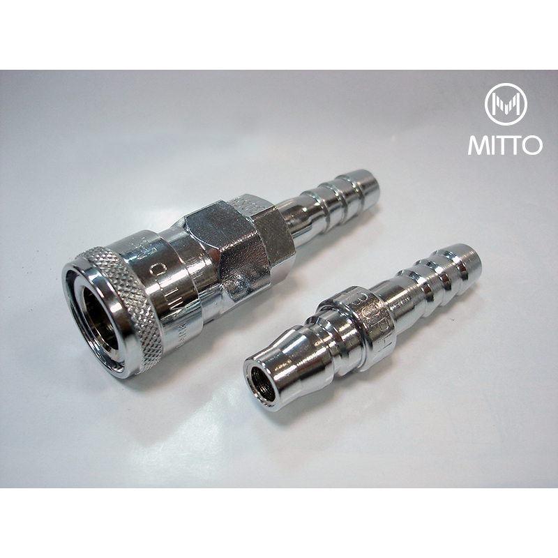 ข้อต่อลม คอปเปอร์ลม หางปลา 3/8" ตัวผู้ และตัวเมีย มาเป็น SET (30SH-30PH-SET)