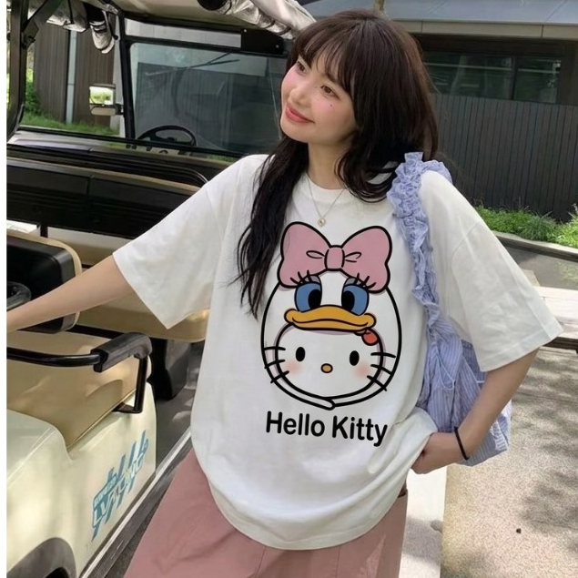 เสื้อยืดทรงโอเวอร์ไซส์ Unisex งานผ้าCotton100 ไม่มีตะเข็บข้าง สกรีน DTG สกรีนจม รีดทับได้