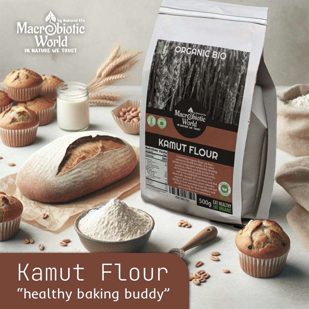 Organic/Bio Kamut Flour (500g/1kg) l Macrobiotic World Natural Efe l Flour