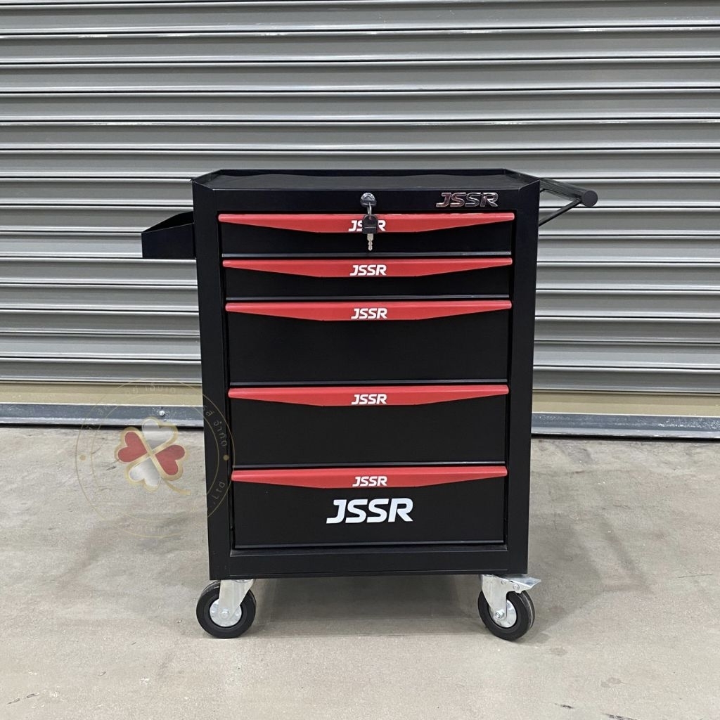 JSSR ตู้เก็บของมีลิ้นชัก 5 ชั้น สีดำ พร้อมส่ง ส่งไว