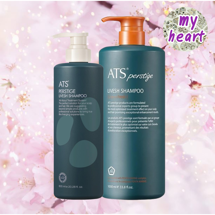 ATS Perstige Livesh Shampoo 600/1000 ml แชมพูช่วยให้หนังศีรษะแข็งแรง ลดการหลุดร่วงของเส้นผม
