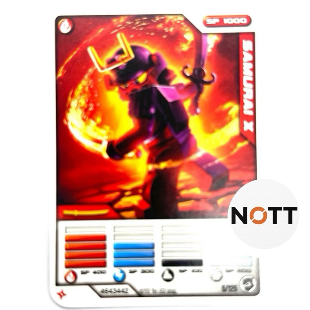 (ของแท้100%)Lego® Ninjago Battle Card/Trading Card Samurai X 5/125