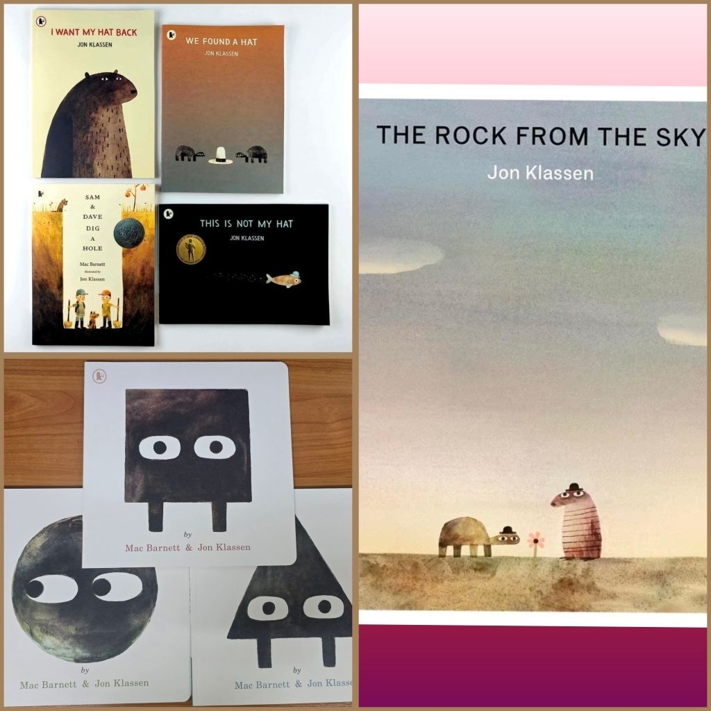 SET This is not my Hat , I want my hat back, Sam& Dave dig a Hole, Shapes trilogy  by Jon Klassen